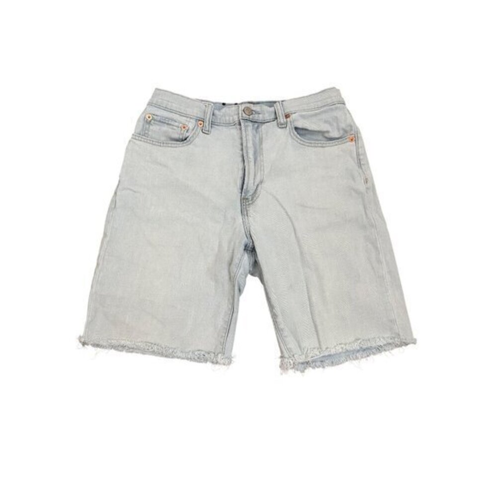 Gap Womens Light Wash Denim Cutoff Shorts Size 27 Mid Rise Frayed Hem Casual Sty